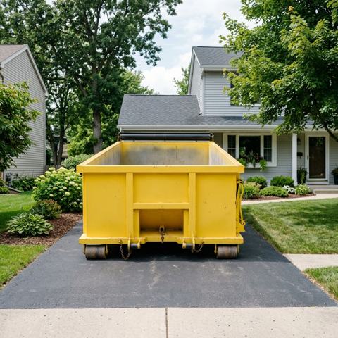 Clean 20-yard roll-off dumpster rental ready for delivery in Kansas City, Missouri